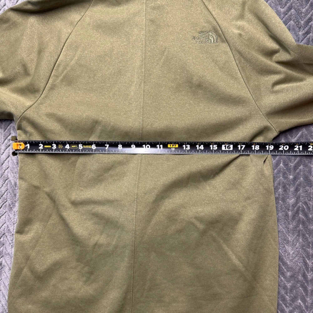 The North Face Full Zip Hoodie M Green Fleece Lined Hooded Jacket (2098) - Picture 12 of 15